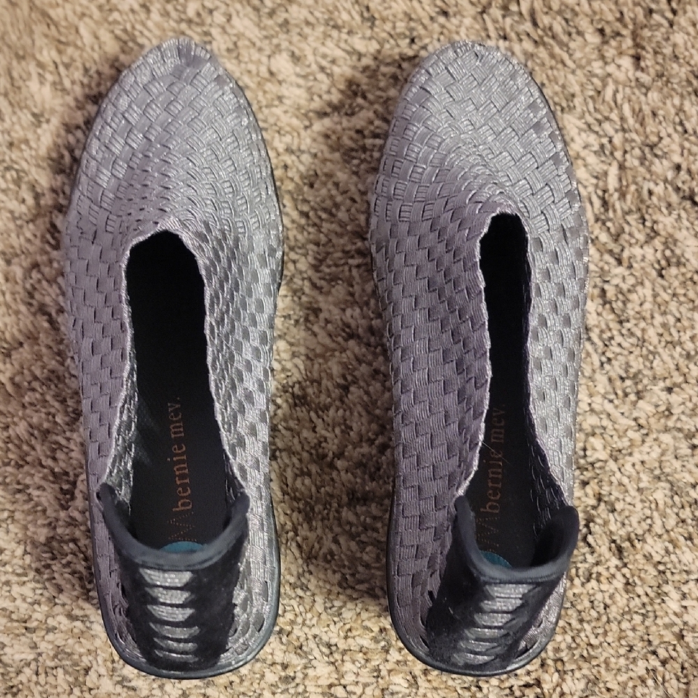bernie mev. Charcoal Woven Women Loafers